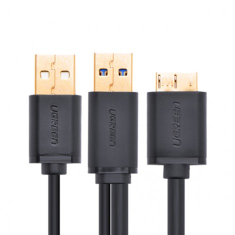 Cable Chữ Y USB 3.0 to Micro B 3.0 Ugreen 10382 dài 1m